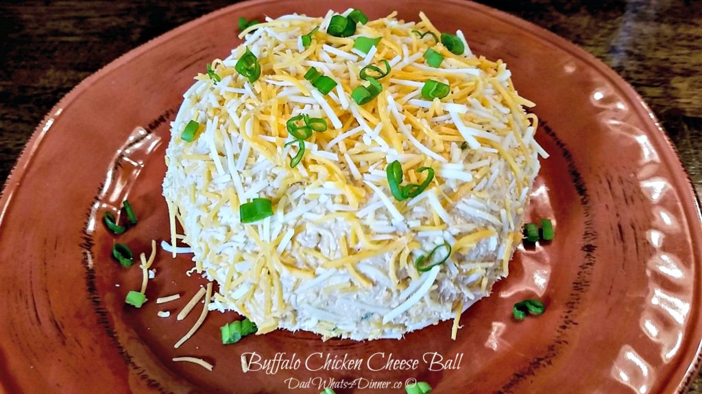 Buffalo Chicken Cheese Ball | http://dadwhats4dinner.com