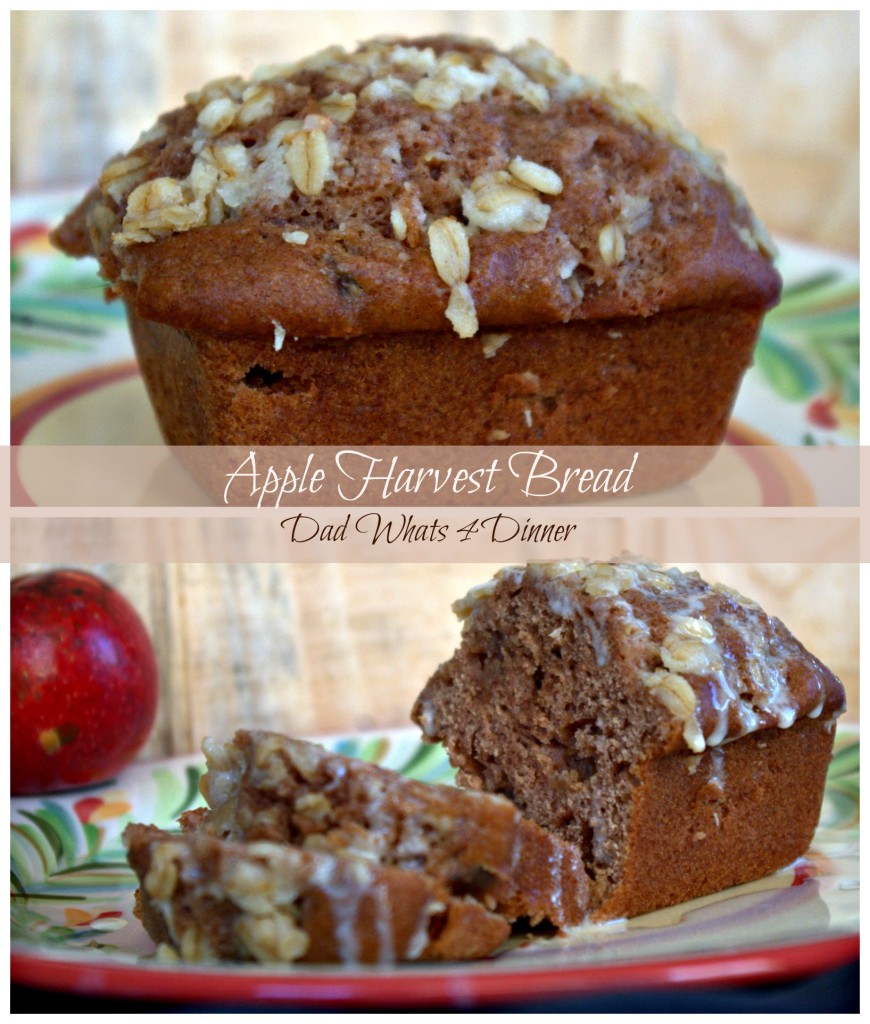 Must make Apple Harvest Bread with Cider Glaze is perfect for fall. Great for breakfast or as a snack.