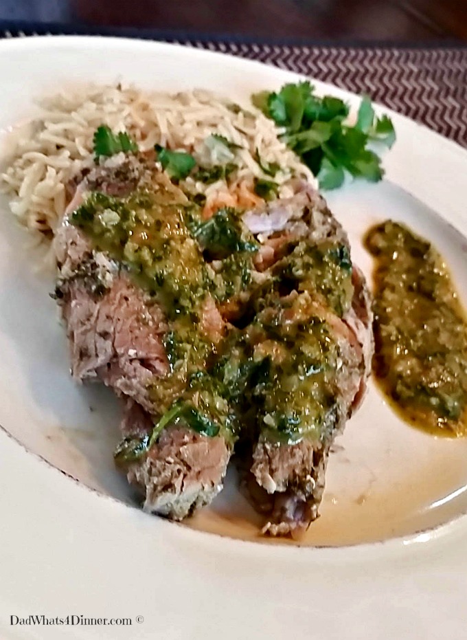 My Slow Cooker Pork Chimichurri is the perfect recipe when you want the wonderful fresh flavor of Argentinean cooking without firing up the grill 