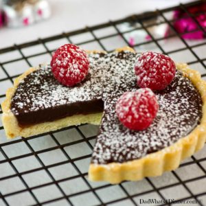 Chocolate Raspberry Tart | http://dadwhats4dinner.com