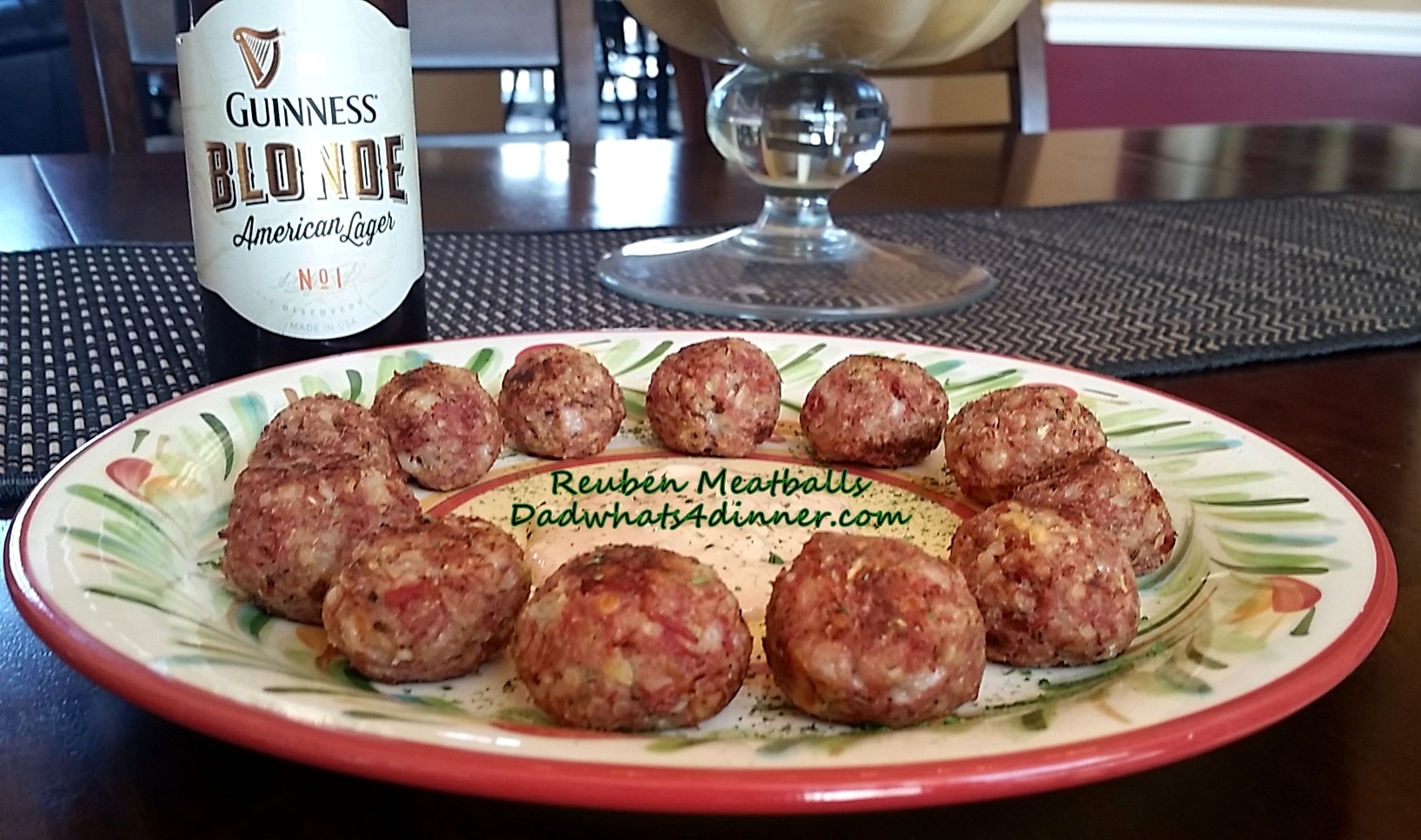 Get your green on for St. Patrick's Day with these Reuben Meatballs!