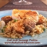 One Skillet Cod and Shrimp Paella | www.dadwhats4dinner.com