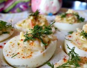 Does it get any better than the Best Crab Deviled Eggs for a great twist on a classic pot-luck staple!