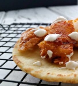 Nashville Hot Chicken Flatbread is a spicy appetizer alternative to the messy original. Perfect for when you want to add a little spice to your life.