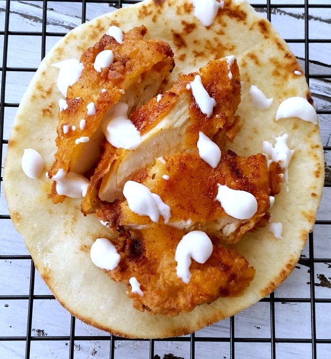 Nashville Hot Chicken Flatbread is a spicy appetizer alternative to the messy original. Perfect for when you want to add a little spice to your life.