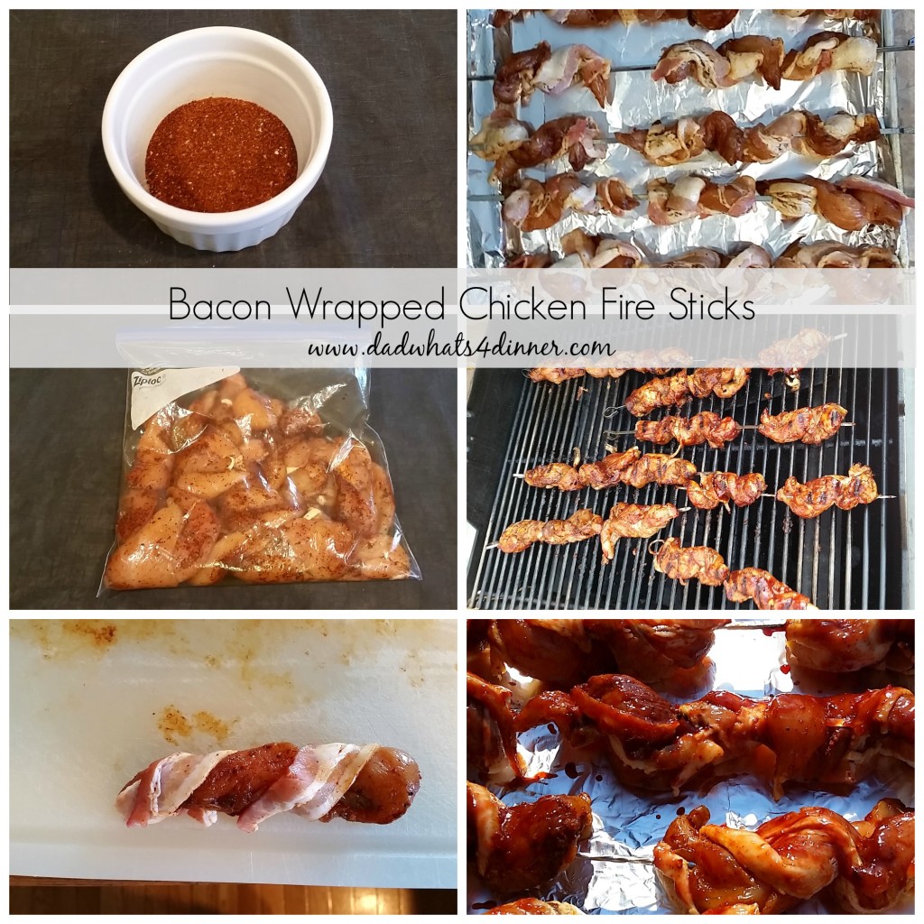 Bacon Wrapped Chicken Fire Glazed in a Cherry Habanero BBQ Sauce - www.dadwhats4dinner.com