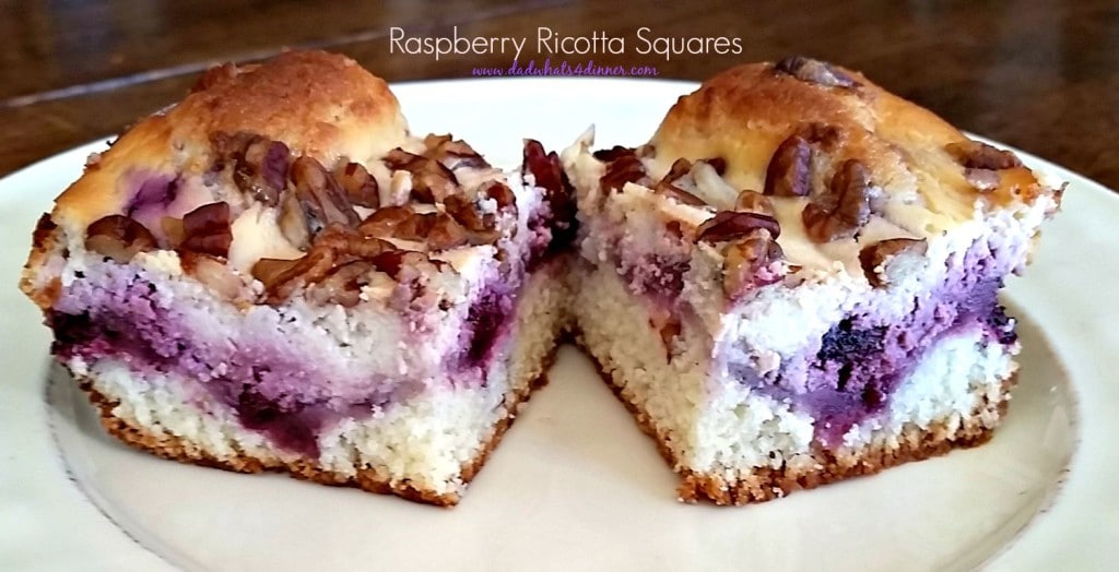 Raspberry Ricotta Cheesecake Squares Dad Whats 4 Dinner