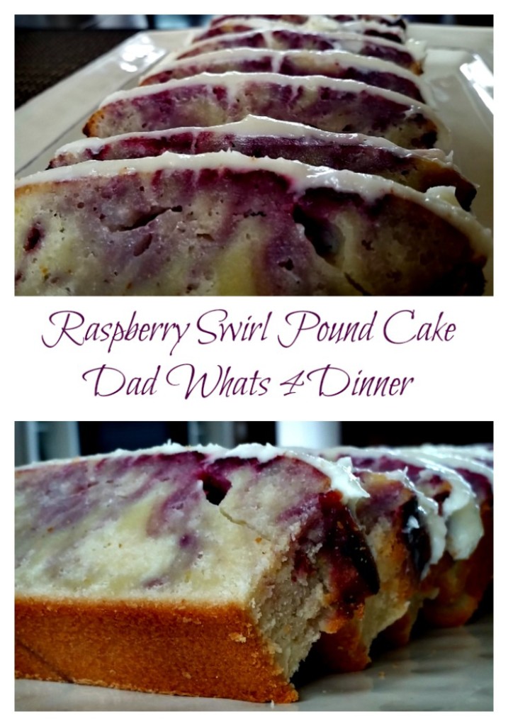 Raspberry Swirl Pound Cake | www.dadwhats4dinner.com