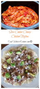 Slow Cooker Cheesy Chicken Fajitas | https://dadwhats4dinner.com