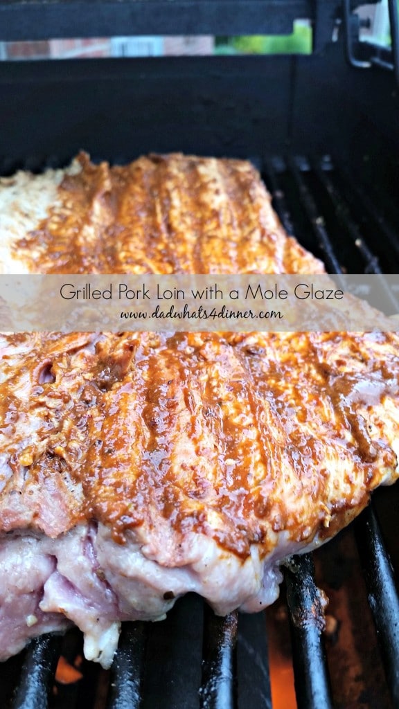 Take grilling to a new level with my Mole Glazed Grilled Pork Loin! Intense deep flavors of the mole, grilled to perfection. 