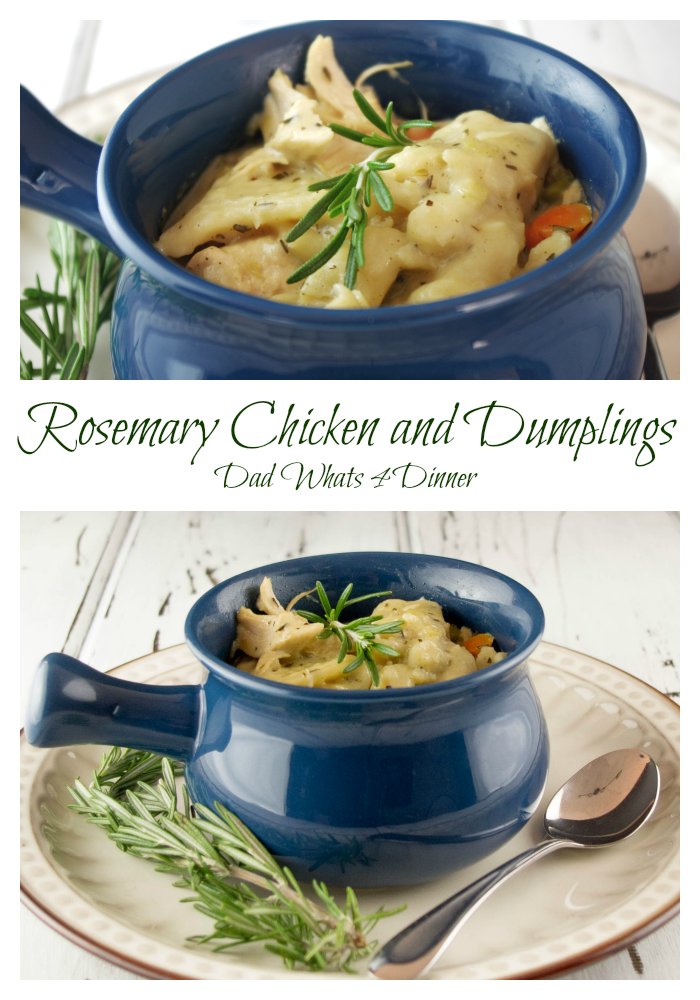 This is hands down the best chicken and dumplings you will ever eat. Let me say that again: This Rosemary Chicken and Dumplings is the best you will ever eat!! 