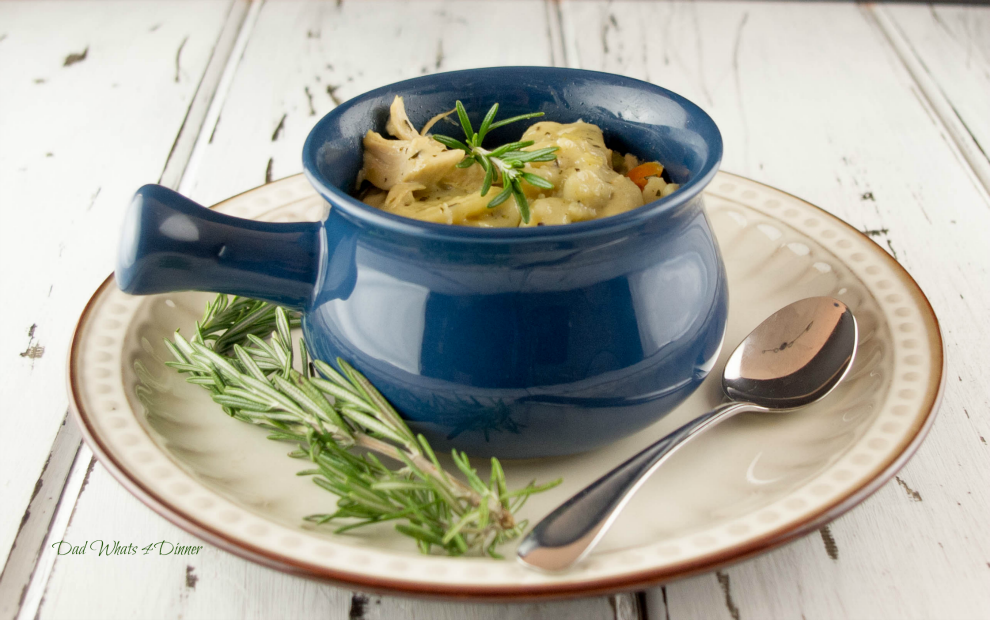 This is hands down the best chicken and dumplings you will ever eat. Let me say that again: This Rosemary Chicken and Dumplings is the best you will ever eat!! 