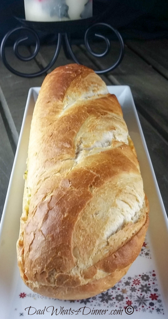 Cheesy Garlic Bread Breakfast Sandwich | https://dadwhats4dinner.com/