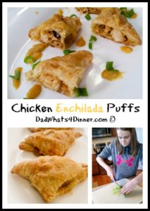 Chicken Enchilada Puffs | https://dadwhats4dinner.com