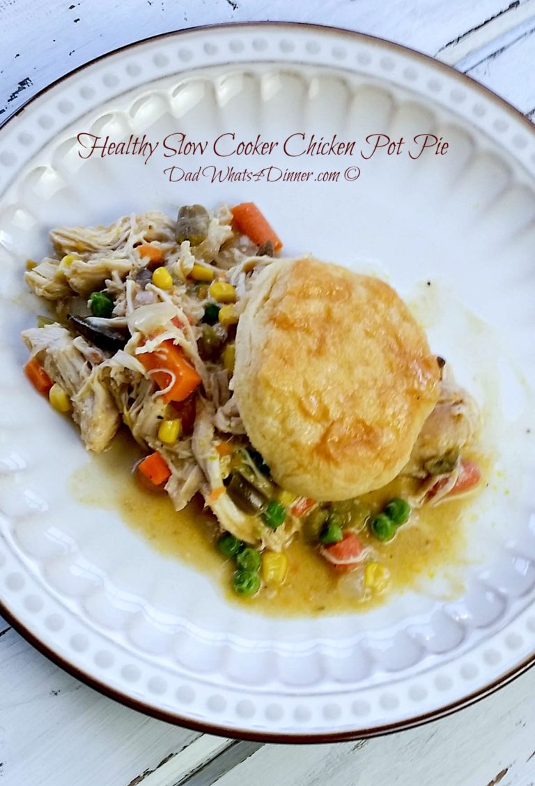 Healthy Slow Cooker Chicken Pot Pie