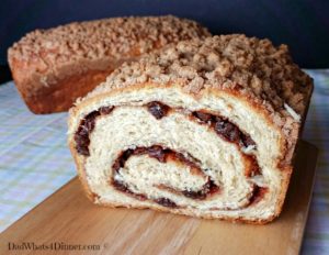 What is better for breakfast than a warm slice of homemade Cinnamon Raisin Swirl Bread with a little melted butter?