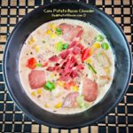 Corn Potato Bacon Chowder is a healthy version of the classic corn chowder. Bonus you can it in the slow cooker. Healthy and easy!