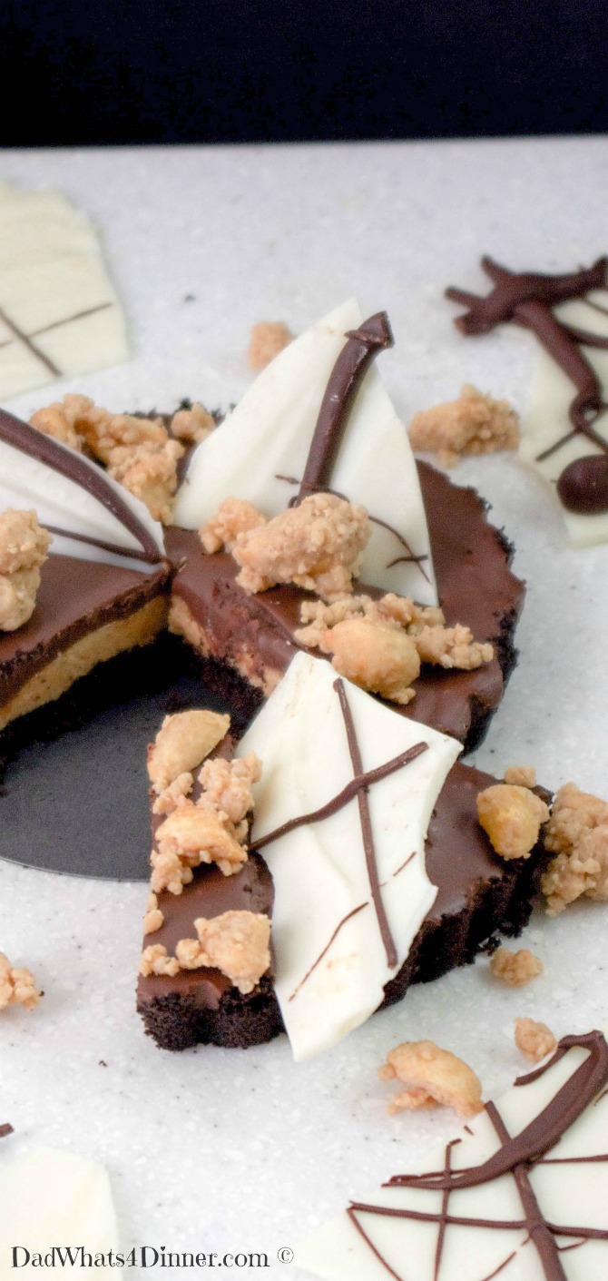 Keep your Girl Scout cookie fix going long after you have thrown the boxes away with my Peanut Butter Tarts "Tagalongs" . Peanut butter, chocolate, and a chocolate wafer crust, can't be beat.