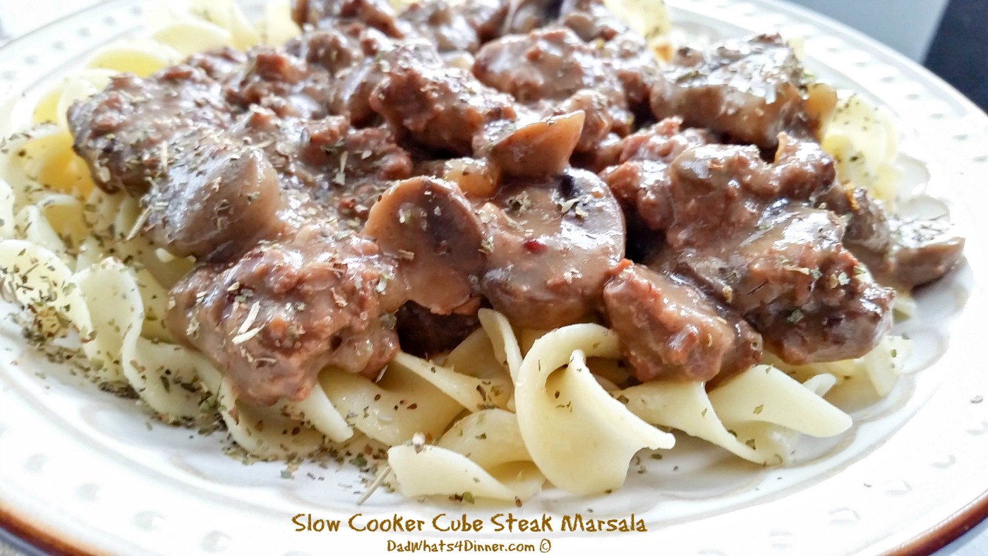 You are going to love the rich earthy flavors of my Slow Cooker Cube Steak Marsala! Cheap and simple family meals.