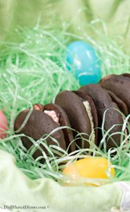 An alternative to store bought Easter candy, these Whoopee Pies would be the perfect treat from the "Bunny".