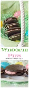 An alternative to store bought Easter candy, these Whoopee Pies would be the perfect treat from the "Bunny".