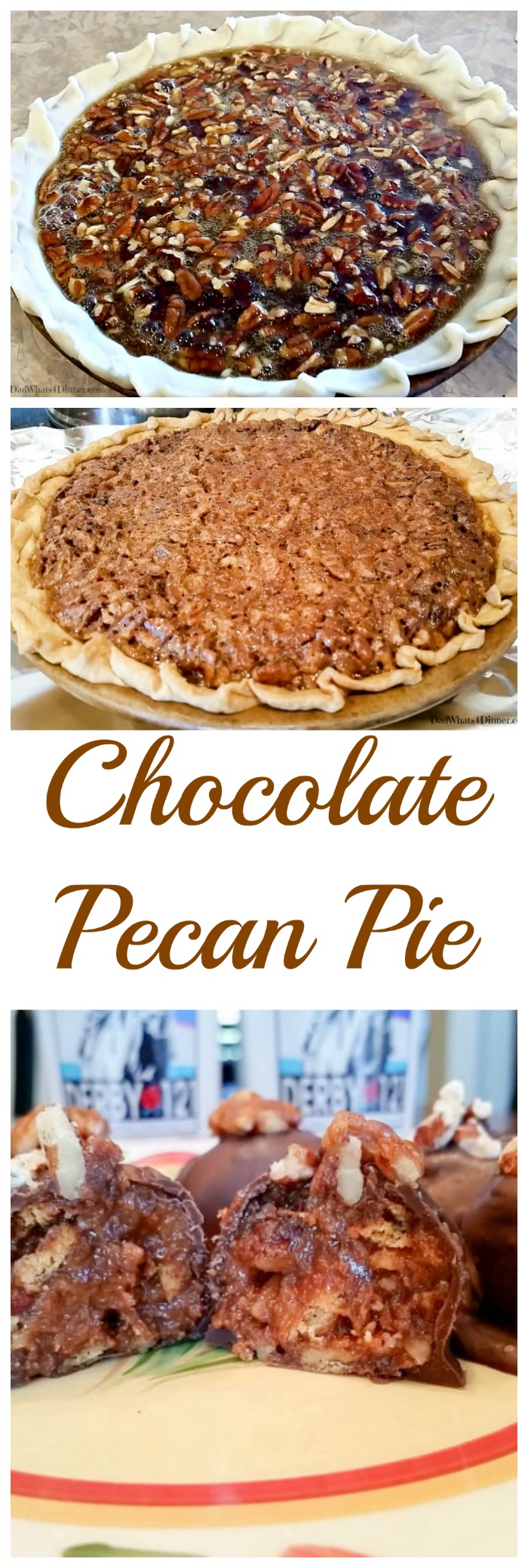 Chocolate Pecan Pie | dadwhats4dinner.com