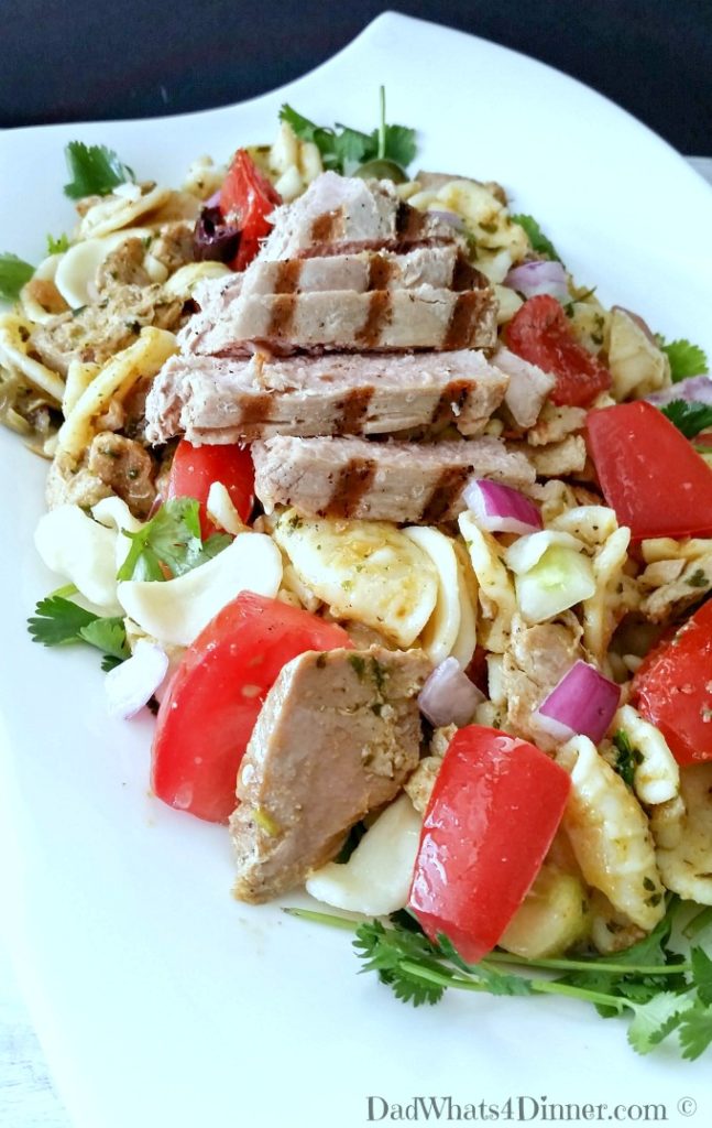 Moroccan Grilled Tuna Pasta Toss Dad Whats 4 Dinner