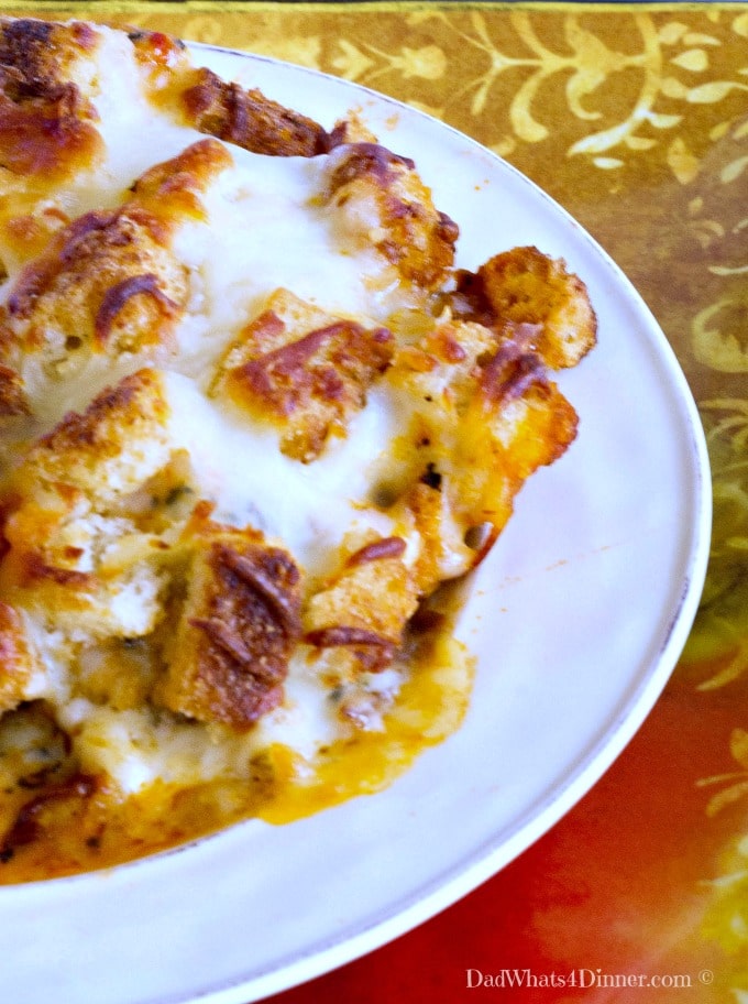 This weeknight Chicken Parmesan Casserole Bake has all the flavors of your favorite Italian dish without all the mess of frying the cutlets. 