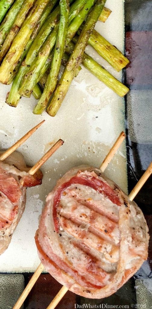 My Grilled Bacon Wrapped Greek Pork Medallions is your perfect meal for Father's Day.