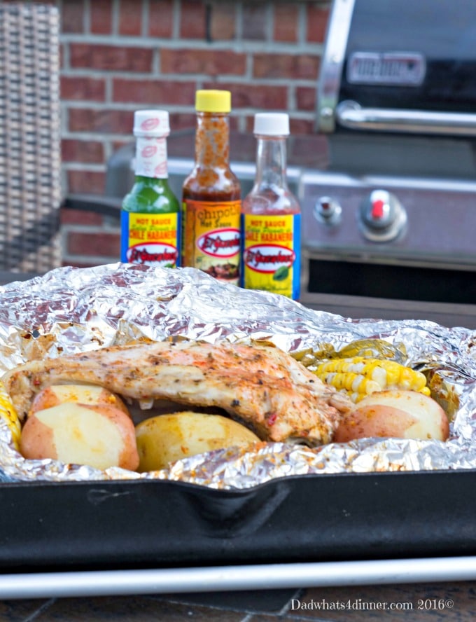 Go Native with my flavorful and Easy Chicken & Summer Vegetable Foil Packets with Habanero Butter made with El Yucatec® Red Habanero Sauce. El Yucatec® sauces add great flavor to your summer adventures.