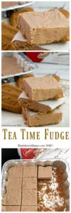 Tea Time Fudge combines a few of my favorite things. Peanut Butter, Chocolate and Biscoff Cookies to make a melt in your mouth one of a kind fudge.