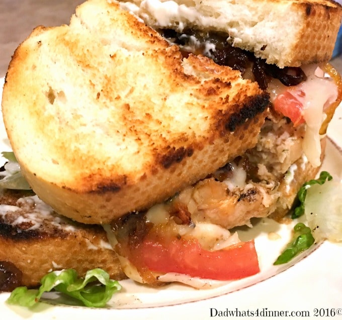 The taste of Italy comes alive in my Tuscan Chicken Burger. Full of Italian seasonings, topped with fresh mozzarella, garden tomatoes then served on grilled Italian crusty bread.