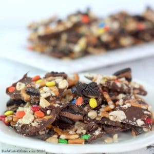Sweet, Salty, chocolaty and Crunchy! Cowboy Bark sounds like the perfect snack for any occasion.