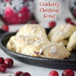 Cranberry White Chocolate Scones are the perfect treat for Christmas morning or anytime of the year. Flaky, sweet and tart all in one bite size scone!