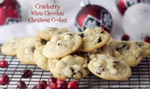 Cranberry White Chocolate Christmas Cookies are the perfect cookie for this magical time of year. All the colors and flavors of the season!