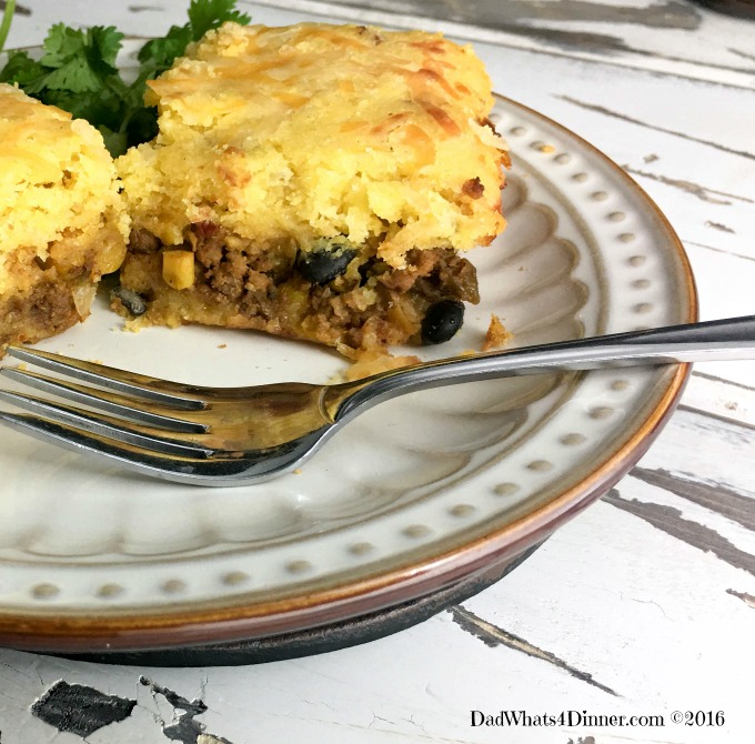 Great fusion between Southern and Mexican comfort food. Mexican Cornbread Casserole is super easy to make and your kids will love it. 