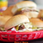 Spicy Beer Bratwurst Sliders combines three classic tailgating foods: Beer, Bratwurst and Hamburgers in a little slider that packs a nice spicy kick.