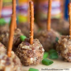 It's Game Time my friends and these Mini Sweet and Spicy Cheese Balls are the perfect combination of flavors in an individual appetizer.