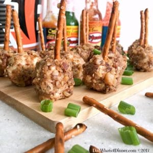 It's Game Time my friends and these Mini Sweet and Spicy Cheese Balls are the perfect combination of flavors in an individual appetizer.