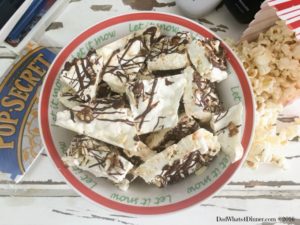 My Smoky Sweet Popcorn Bark is the perfect accompaniment to a big bowl of Pop Secret popcorn and the chance to enjoy a movie with my teenage daughter.
