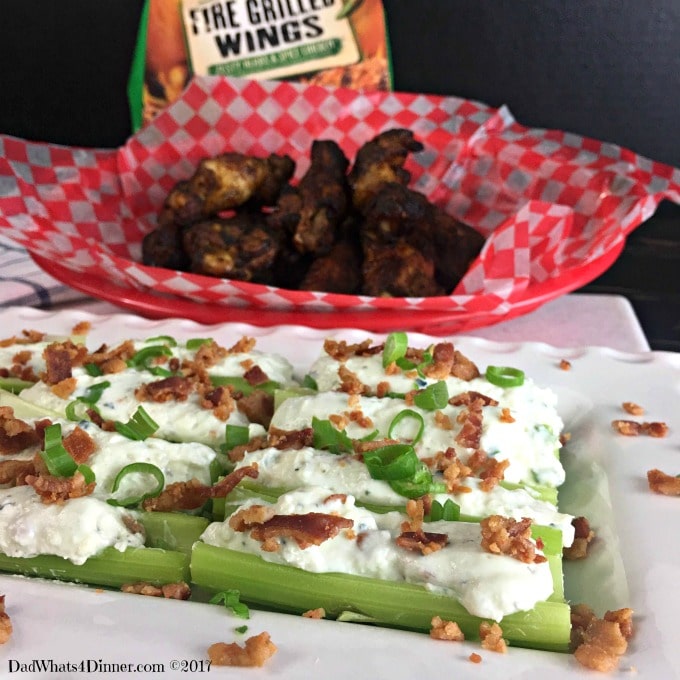 When you want a party side dish for your wings but plain celery and ranch won't do, these Bacon Blue Cheese Stuffed Celery is the way to go. Perfect side for Fire Grilled wings.
