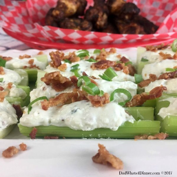 Bacon Blue Cheese Stuffed Celery Dad Whats 4 Dinner
