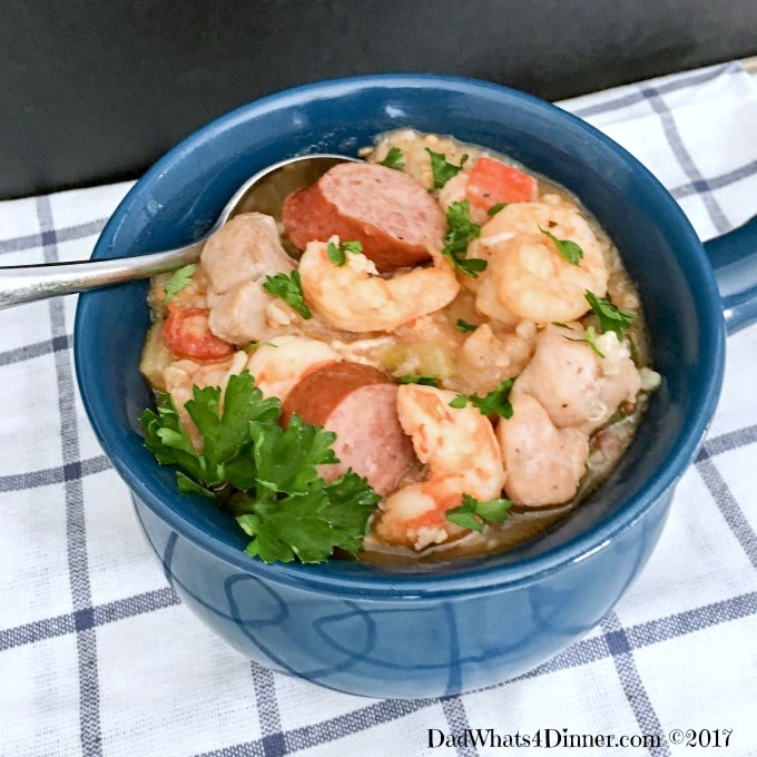 When you need a healthy warm dish, full of flavor and made in the crock pot this recipe is for you. Healthy Crock Pot Jambalaya is perfect for Mardi Gras.