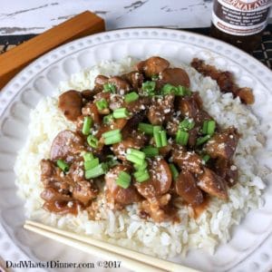 When you are tired of takeout, this recipe for Crock Pot Bourbon Pork will hit the spot. Easy, economical and perfect for a weeknight family meal.