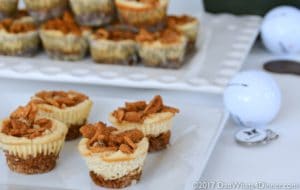 Golden Grahams Mini Cheesecake Tarts is a simple treat the kids can make Dad for Fathers Day. Mini cheesecake tarts made with dads favorite cereal.