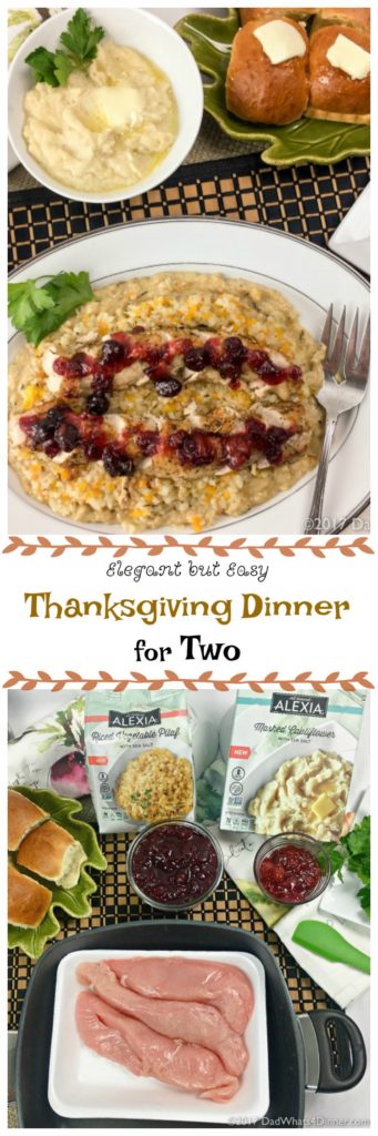 Just because there are only two of you doesn't mean you can't have an Elegant Thanksgiving Dinner for Two. Bonus the dinner can be on the table in about 30 minutes.