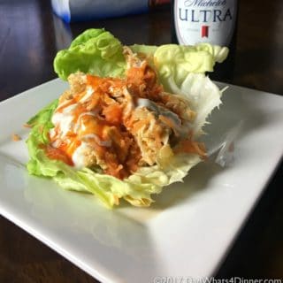 Instant Pot Buffalo Chicken Lettuce Wraps are for when you want the great taste of buffalo wings but not all the extra calories. Since the chicken is cooked in the Instant Pot it is fast, healthy, and full of flavor.